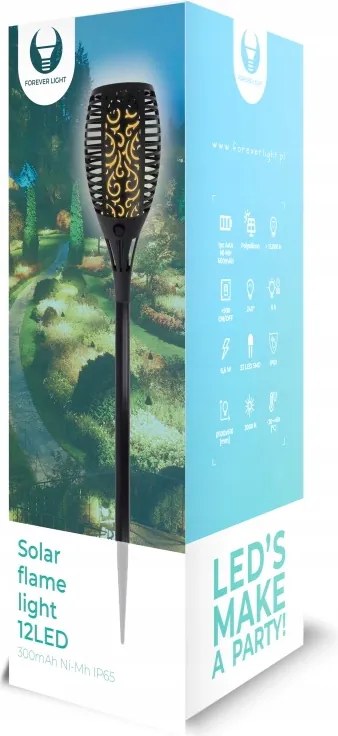 Forever IP65 napelemes kerti lámpa