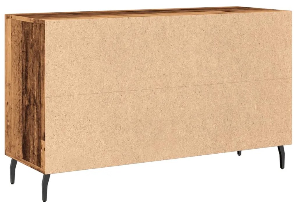 antik fa színű szerelt fa tálalószekrény 100 x 36 x 60 cm