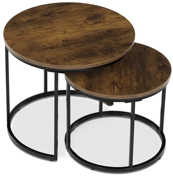 Dohányzóasztal 53×53×46 cm, MDF, Old Wood. CT-G1145 OLW