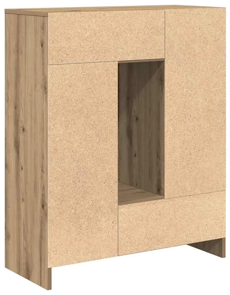 kézműves tölgy komód fiókokkal és ajtókkal 73x31x90 cm