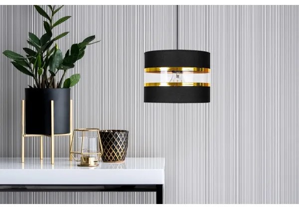 Csillár zsinóron LIND 1xE27/60W/230V fekete