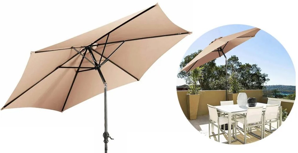 Dönthető, nagy méretű napernyő