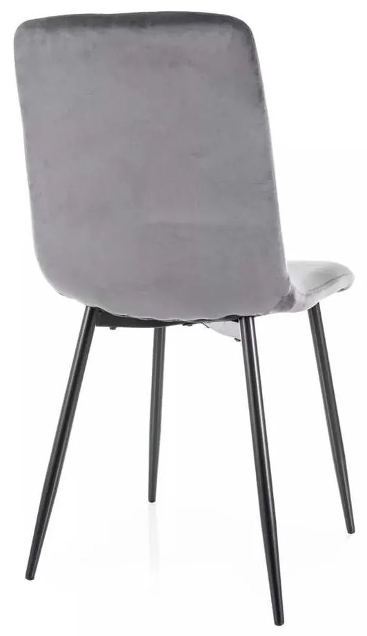Freville Velvet étkezőszék, szürke