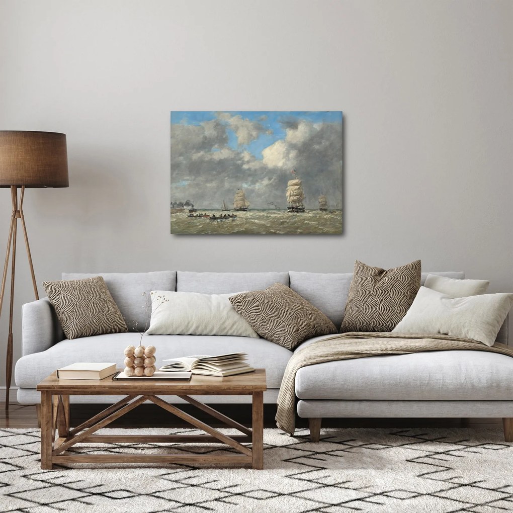 Kép - Eugène Boudin, Le Havre, reprodukciók (70x50 cm)