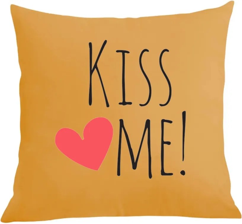 Párna párnahuzat Ajándék Kiss Me