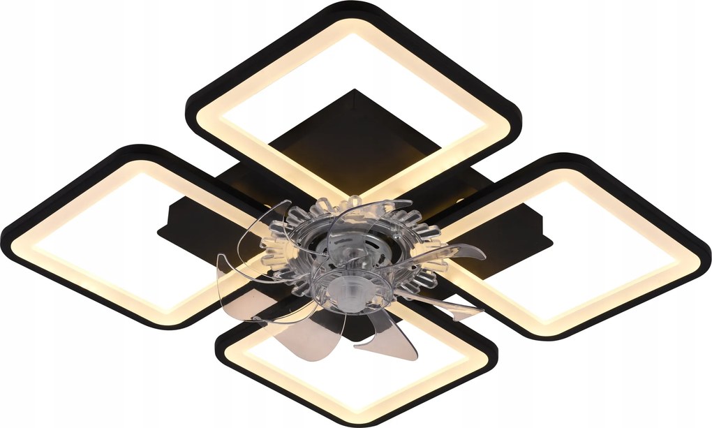 Modern Mennyezeti Lámpa Ventillátor Led Plafon Csillár Távirányító Ventillátor