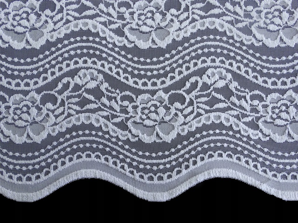 Mg Függöny 585/1 Fehér 180 CM Magas Lengyel 0,5MB