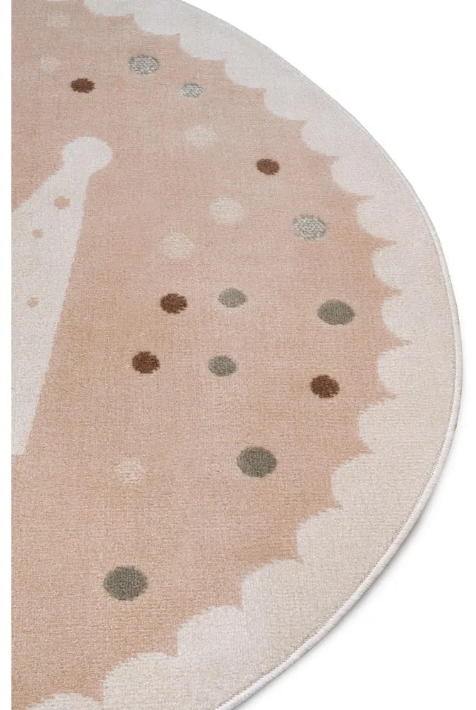 Bézs gyerek szőnyeg ø 100 cm Crown – Hanse Home