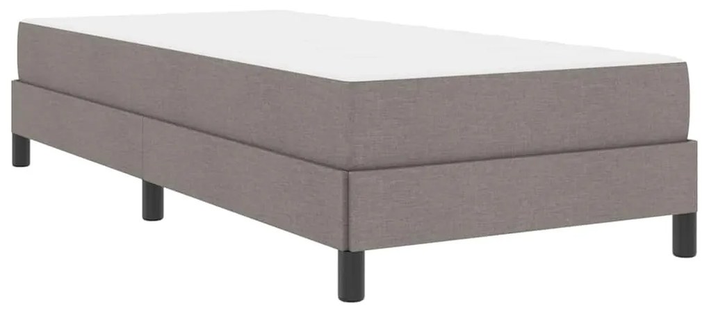 Boxrugós ágy matracmal Tópszínű 90 x 200 cm szövet