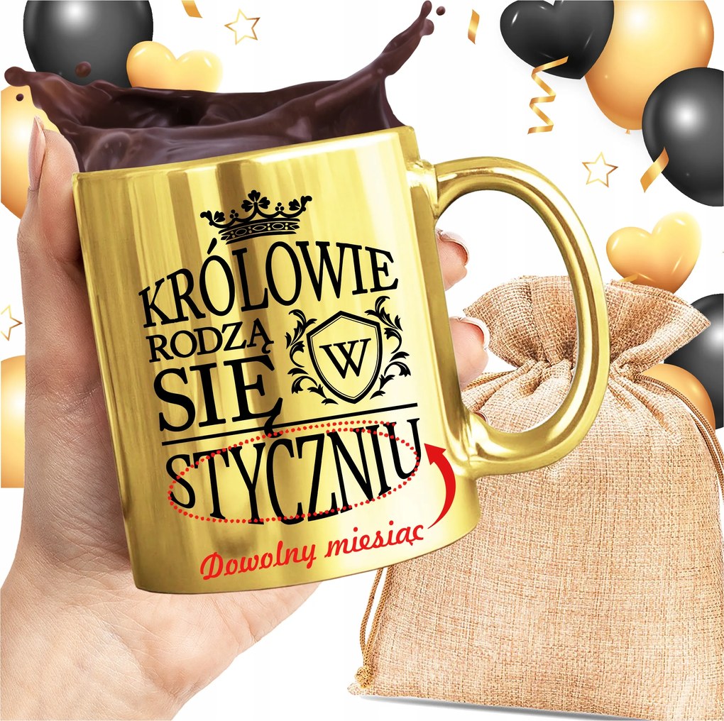 Arany Bögre Királyok Születnek Április Májusban Személyre Szabott Nyomtatás