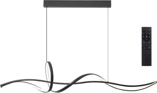 Brilagi - Dimmelhető LED függeszték kábellel SIGNATURE LED/55W/230V 120x23 cm fekete + távirányító