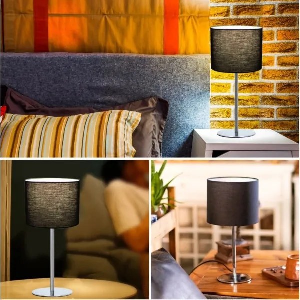 Aigostar - Asztali lámpa 1xE14/40W/230V fekete