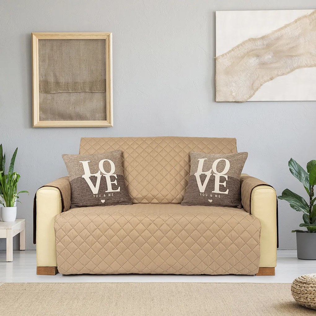 4Home Doubleface dupla fotelhuzat barna/bézs, 140 x 220 cm