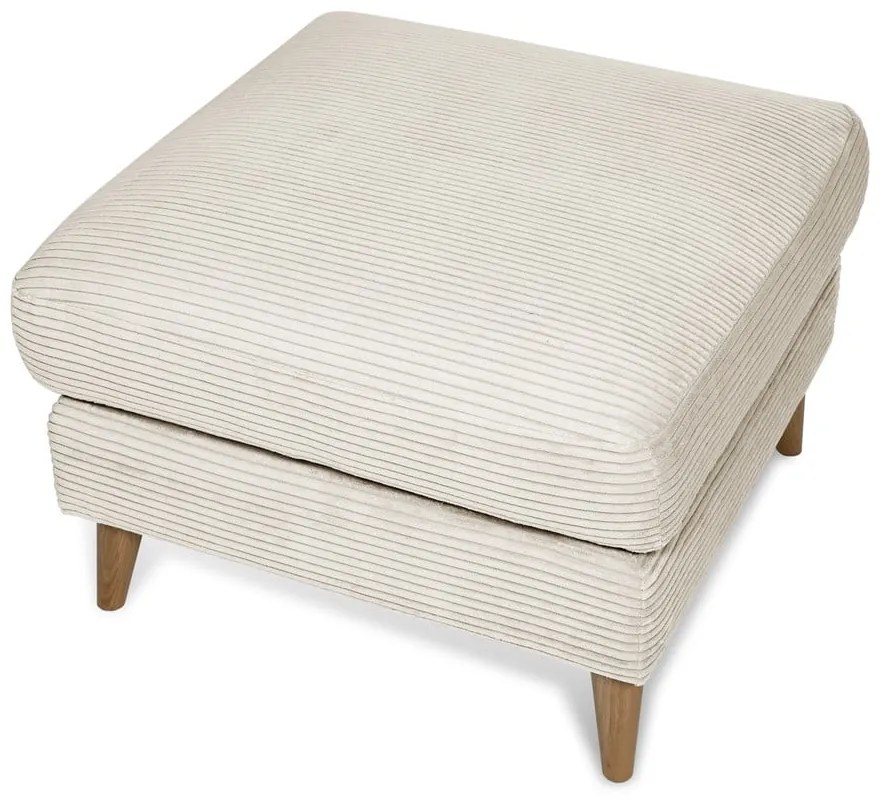 Fehér kordbársony lábtartó Paris – Scandic