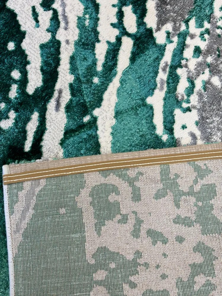 Sunset fehér-zöld design szőnyeg 80x250