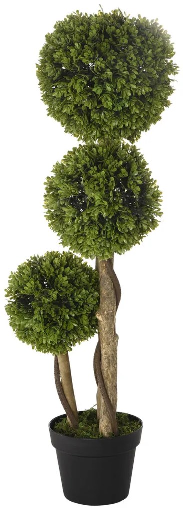 Műnövény, buxus, cserépben 90cm magas
