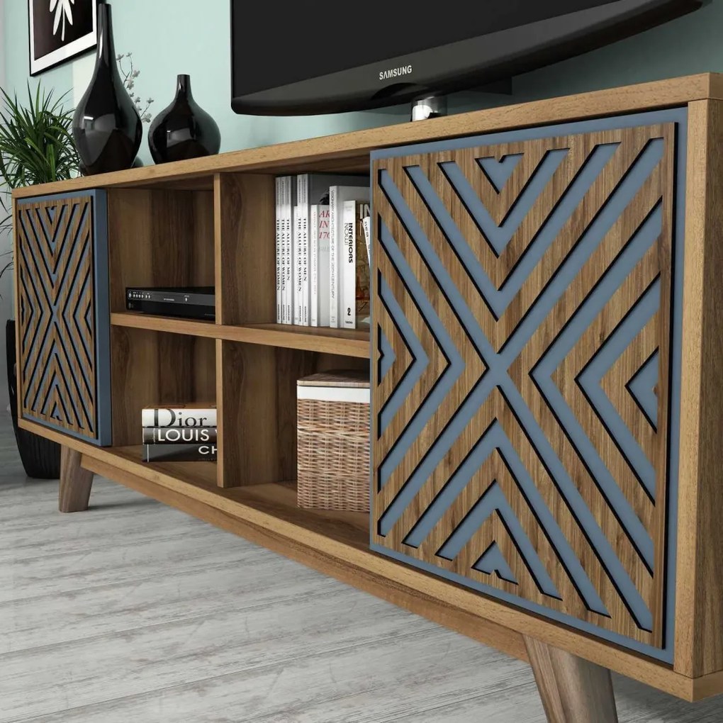 Inci - Walnut, Blue