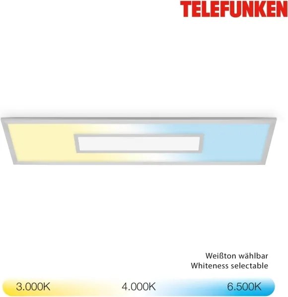 LED RGBW dimmelhető panel LED/20W/230V ezüst + távirányító