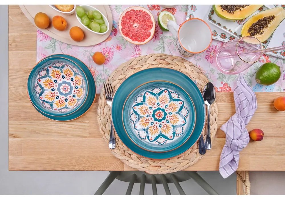 Porcelán négyszemélyes étkészlet 20 db-os Hestia – Bonami Essentials