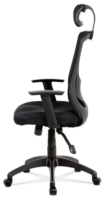 Fekete Hálós Irodai Szék, Szinkron Mechanikával. KA-A186 BK