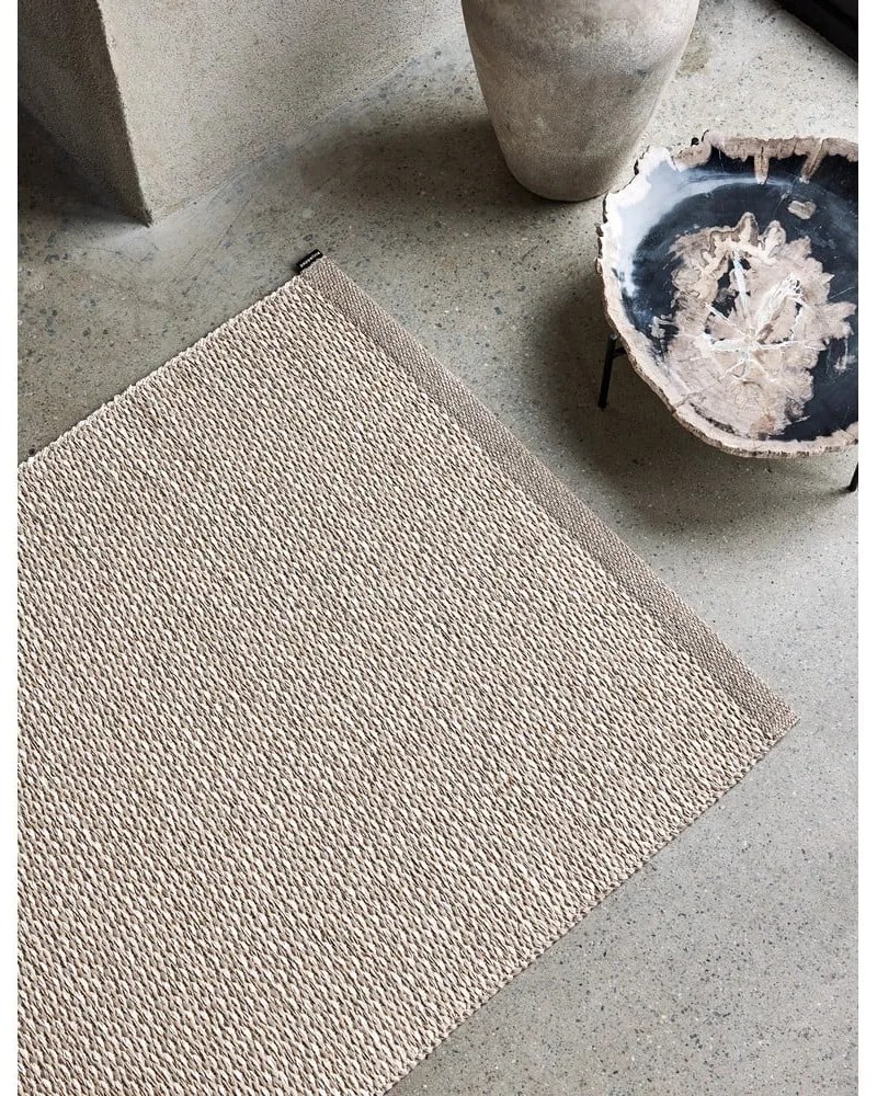 Krémszínű kültéri-beltéri szőnyeg 60x125 cm Effi Mud – Pappelina