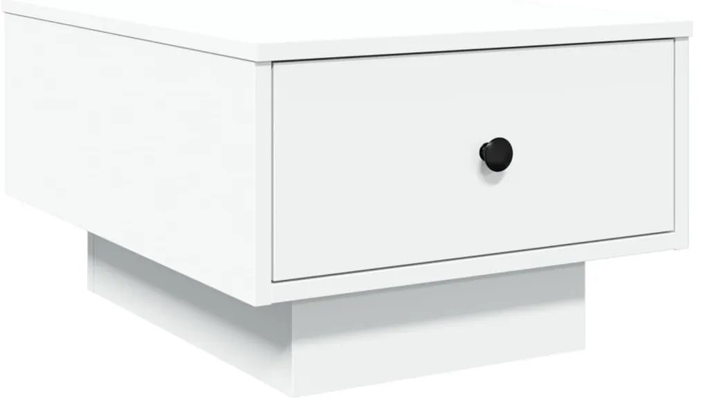 Fehér szerelt fa dohányzóasztal 60 x 45 x 31 cm