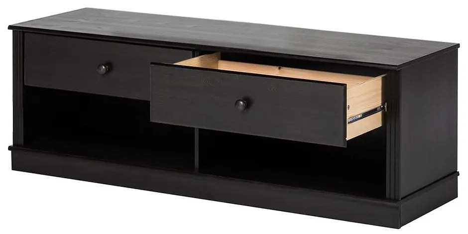 Sötétbarna borovi fenyő TV-állvány 137x47 cm Anita – Støraa