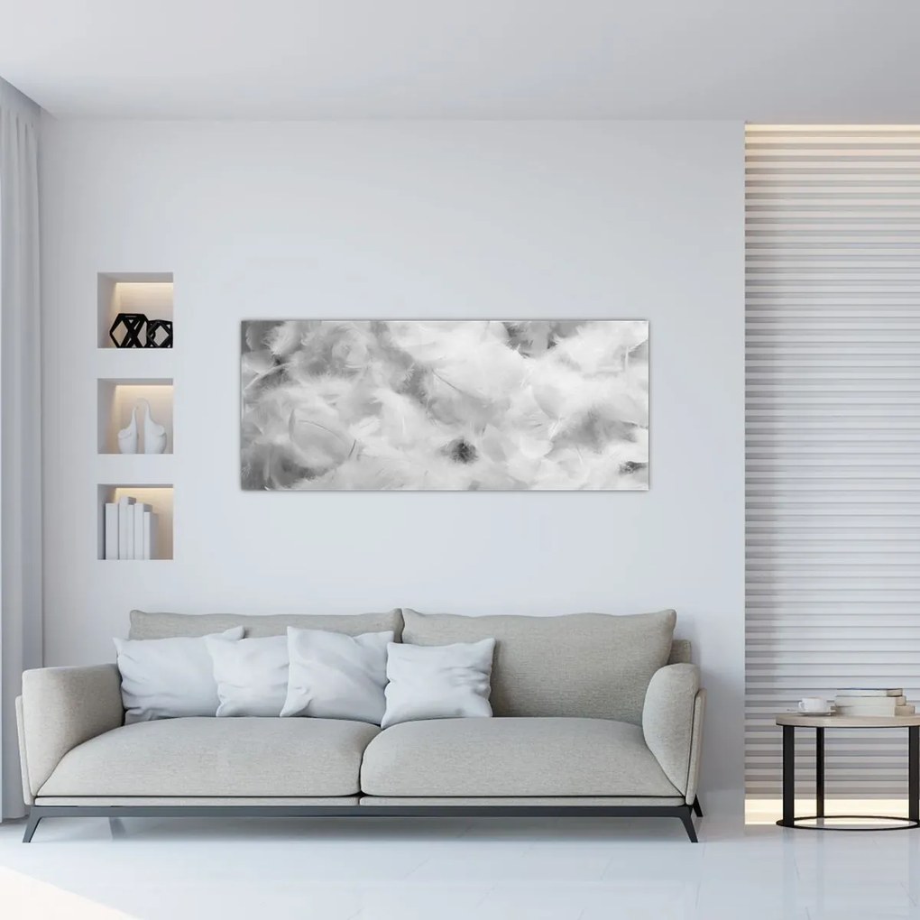 Kép - Színű tollfelhők (120x50 cm)