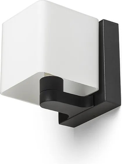 RENDL PHILLY fali lámpa fekete opálüveg 230V LED G9 7W