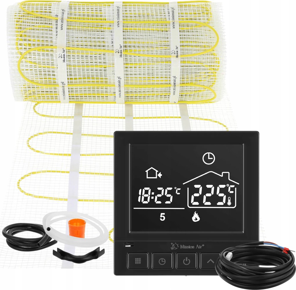 MA-160W/m² 10m² csempemelegítő matrac szett