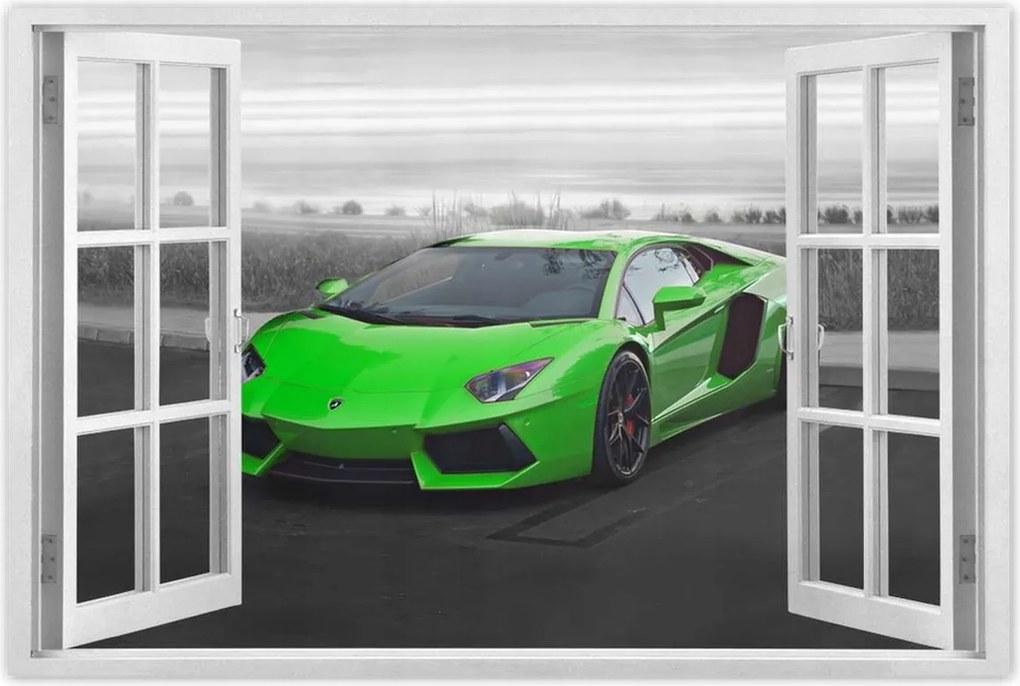 Poszterek 90x60 Lime sportautó