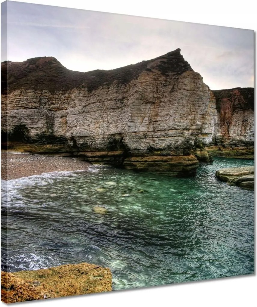 Vászonkép 40x40 Hullámok a tengerparton