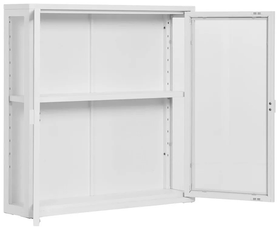 Fehér fém függő tálalószekrény 80x80 cm Brisbane – House Nordic