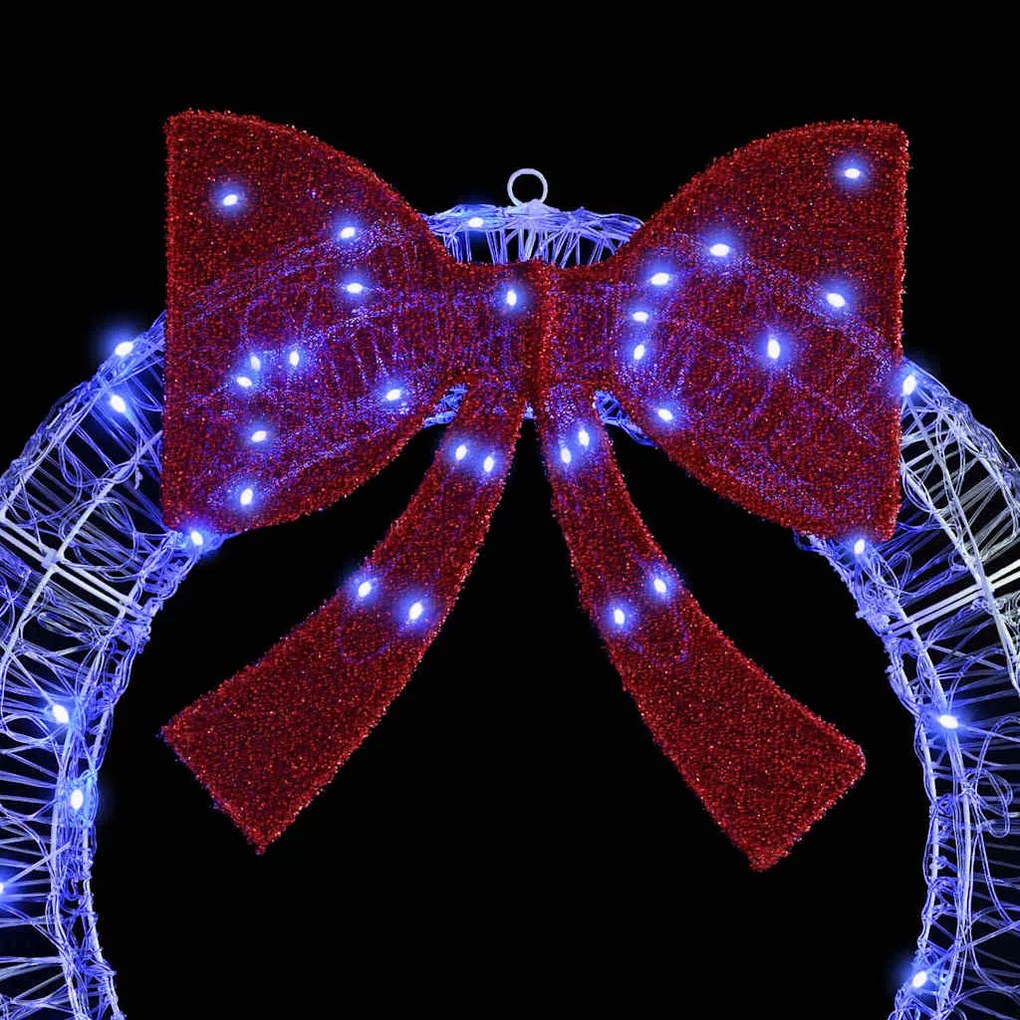 Koszorú 150 LED-del Kék 120 cm Akril