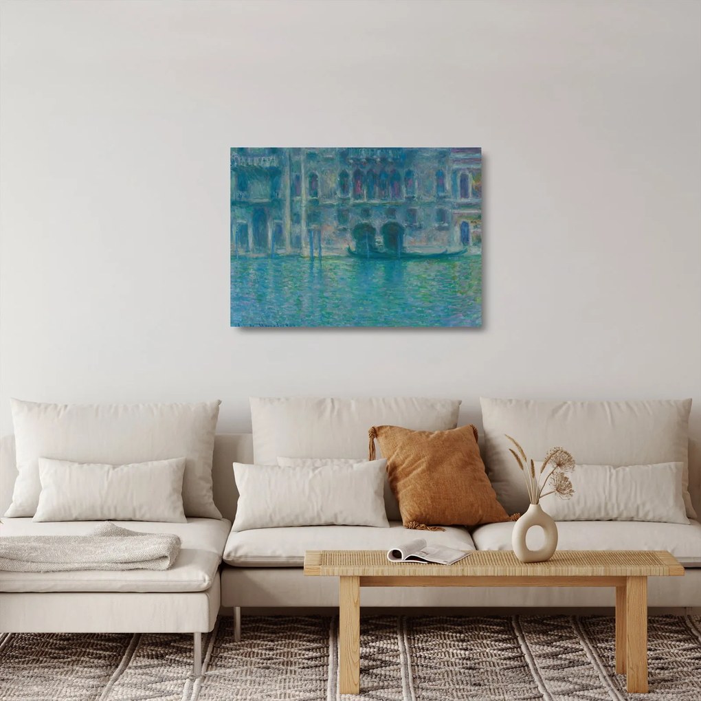 Üveg kép - Claude Monet, Palazzo da Mula, Venice, reprodukciók (70x50 cm)