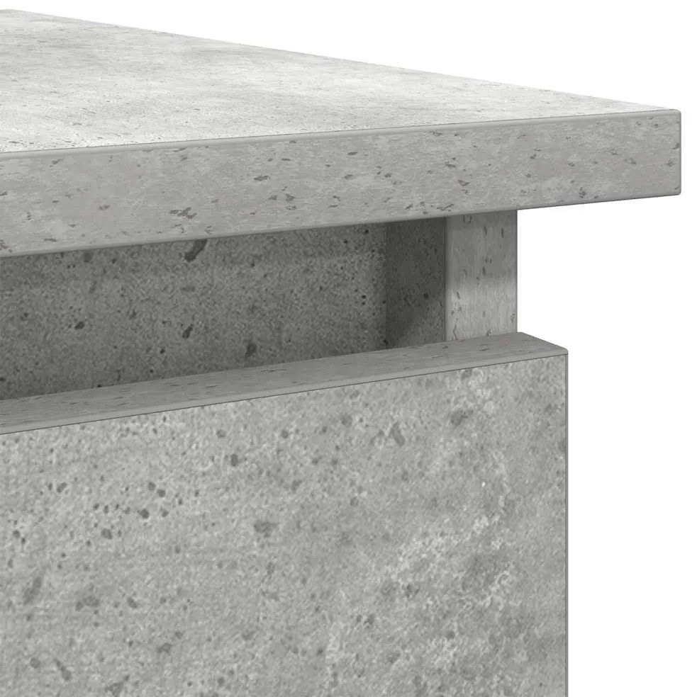 betonszürke konzolasztal fiókokkal 85,5x38,5x74,5 cm