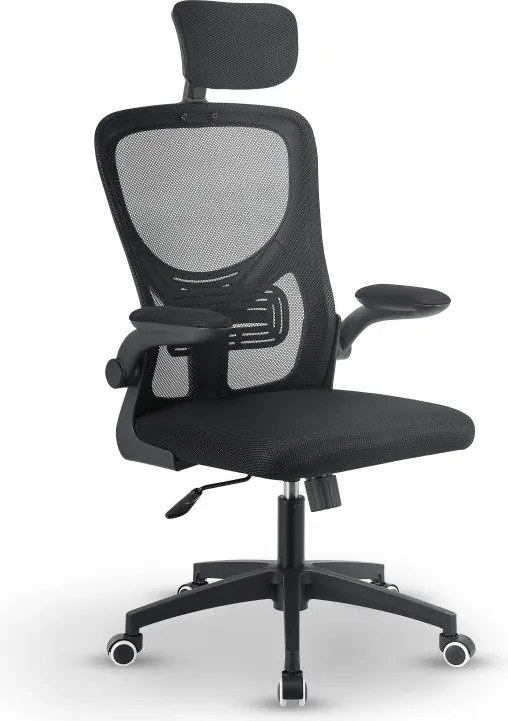 Ergonomikus irodai szék  fejtámlával fekete