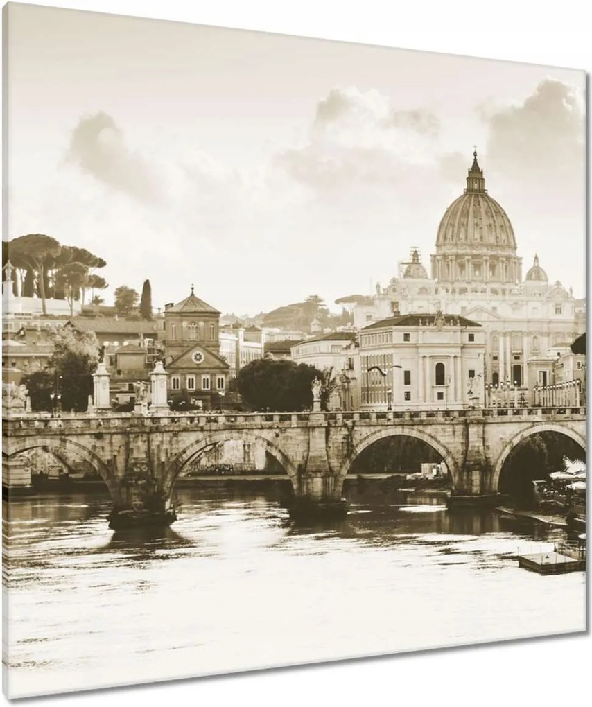 Vászonkép 90x90 Róma Vatikán panoráma