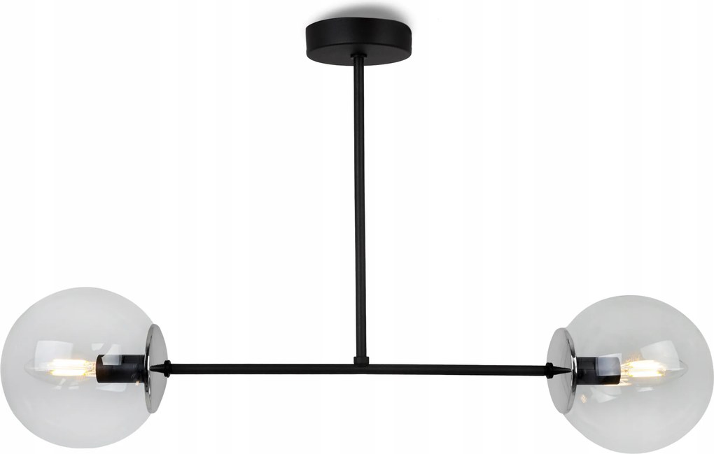 Mennyezeti Lámpa Lógó Csillár Üveg Gömbök Loft Modern Színtelen