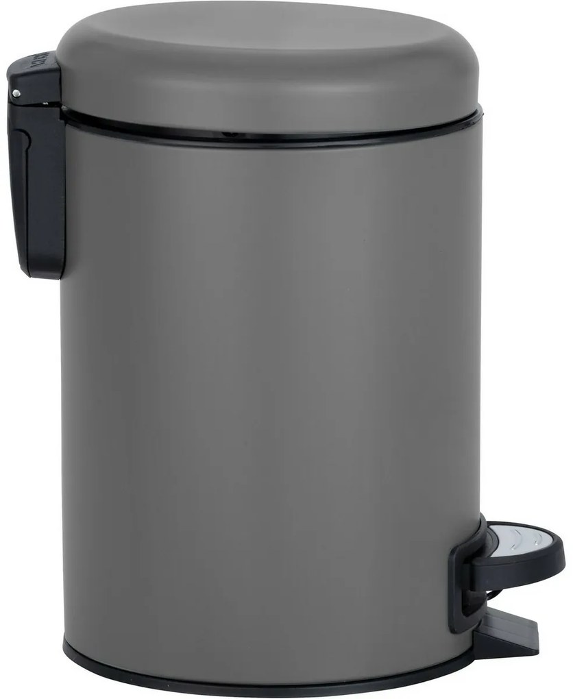 Wenko Leman pedálos szemetes 3 l, szürke, 3 l