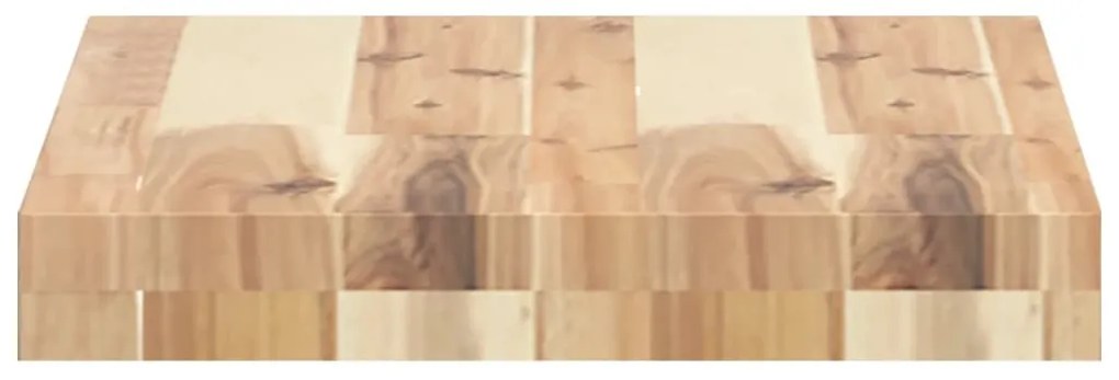 2 db kezeletlen tömör akácfa függőpolc 60 x 30 x 4 cm