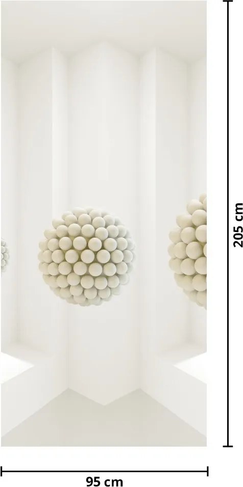 Fotótapéta ajtóra - Belső nézet, absztrakt (95x205cm)