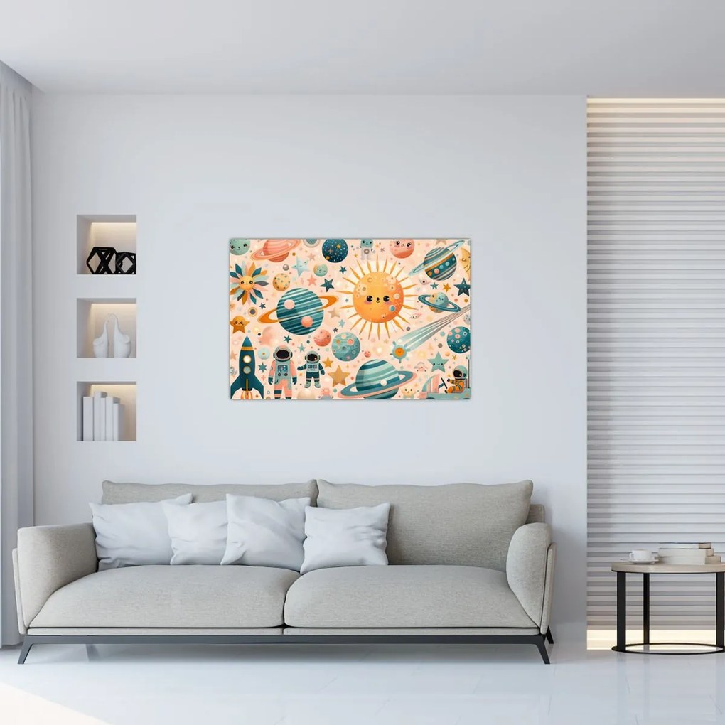 Kép - Darabok az űrből (90x60 cm)