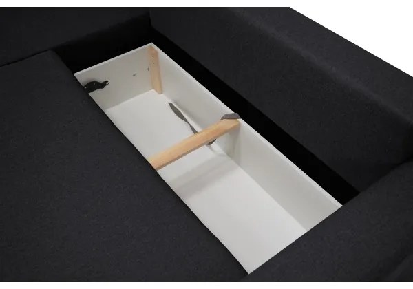 Univerzális sarokkanapé ággyá alakítható, tárolós SEVILLA antracit