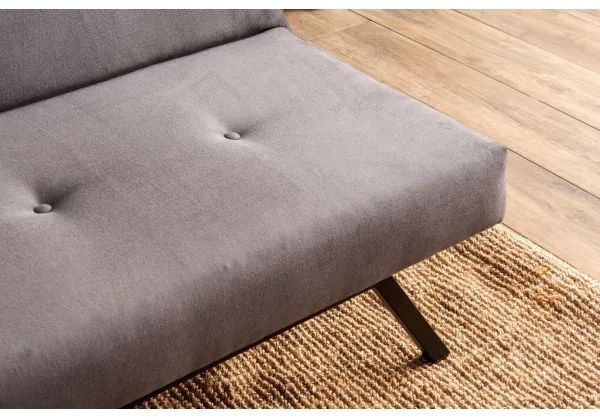 Kétüléses, kihúzható BAKU kanapé, szürke