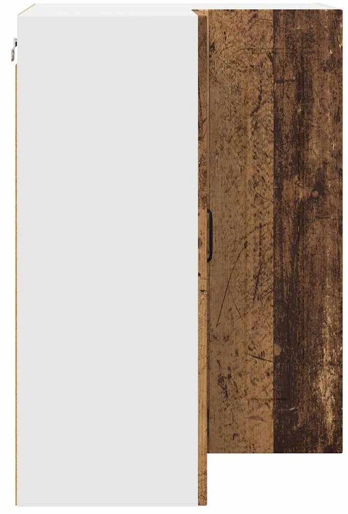 Fali konyhaszekrény polcokkal Öreg fa 57 x 57 x 80 cm Faanyag