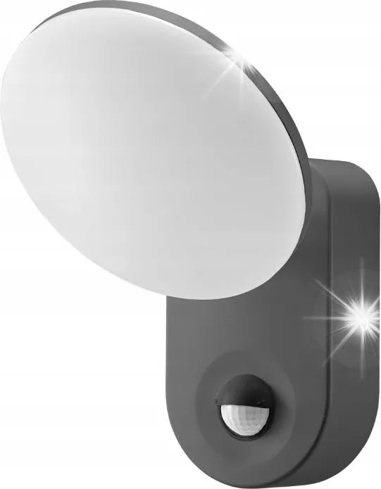 Kültéri Led Fali Lámpa Szürkületi Mozgásérzékelővel 15W Állítható IP65