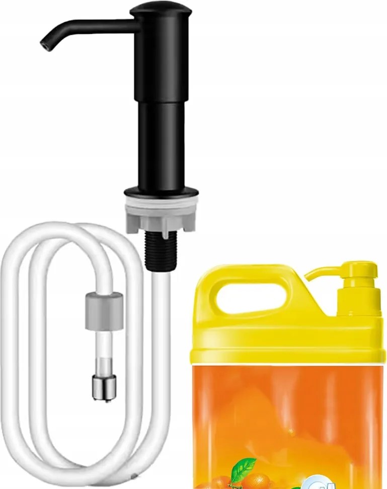 Folyékony Szappan Adagoló Mosogatóhoz Konyhai mosdóhoz Fekete