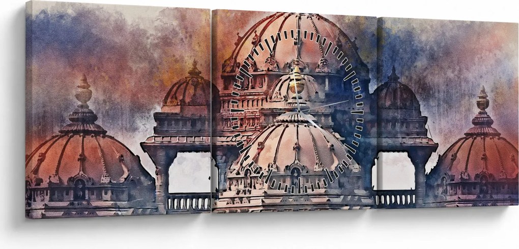 Kép - Akshardham, New Delhi, India (órával) (90x30 cm)