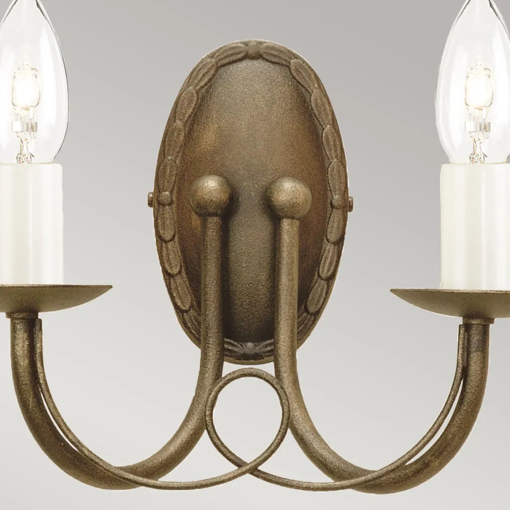 Elstead Lighting MINSTER MN2-BLK-GOLD Fali lámpa 2x60W/E14